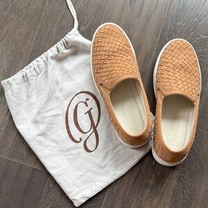 Made in Italy Woven Tan Slip-On Shoes